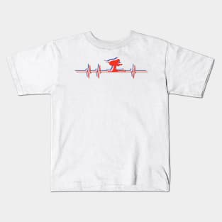 Heartbeat Skier Kids T-Shirt